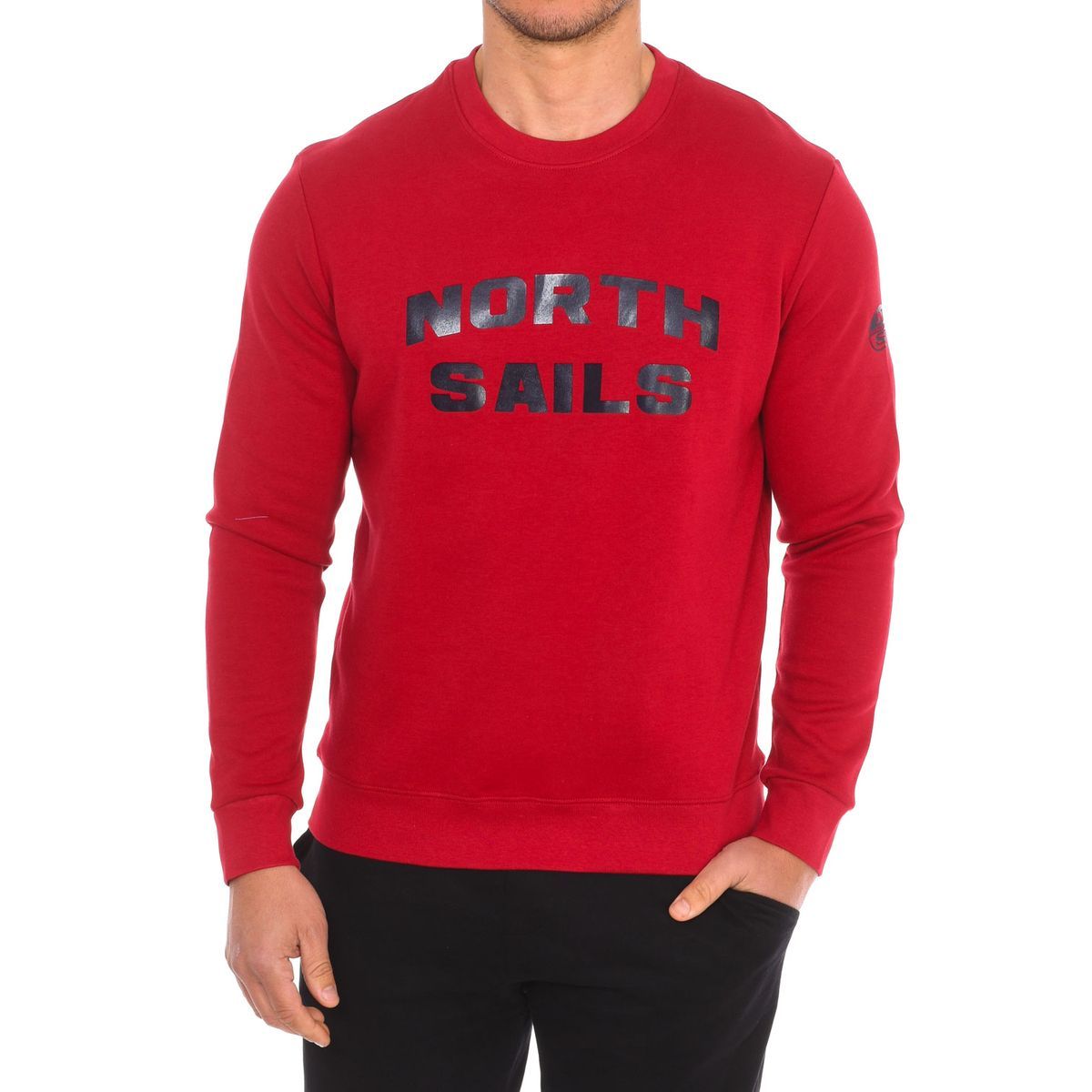 Klassisches Langarm-Sweatshirt mit Rundhalsausschnitt