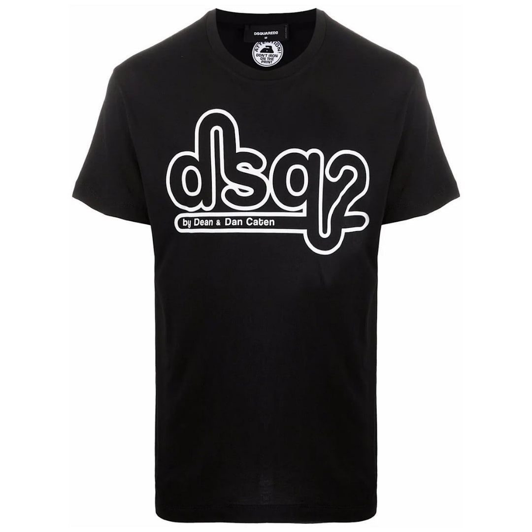 Baumwoll-T-Shirt mit Bubble-Logo