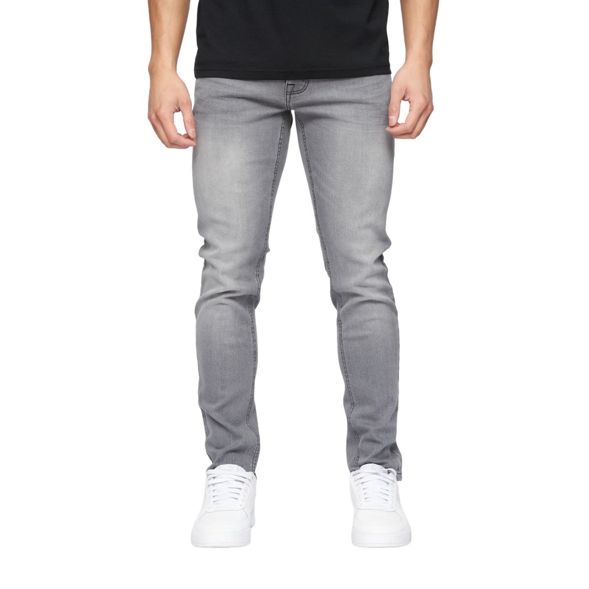 Crosshatch - "Buraca" Jeans für Herren (Graue Wäsche)