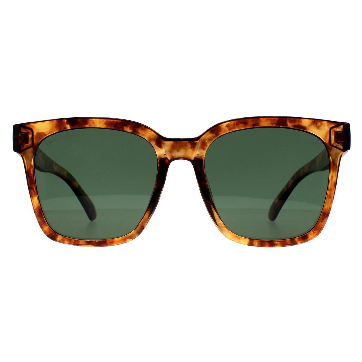 Quadratische Polarisierte Sonnenbrille in Havanna