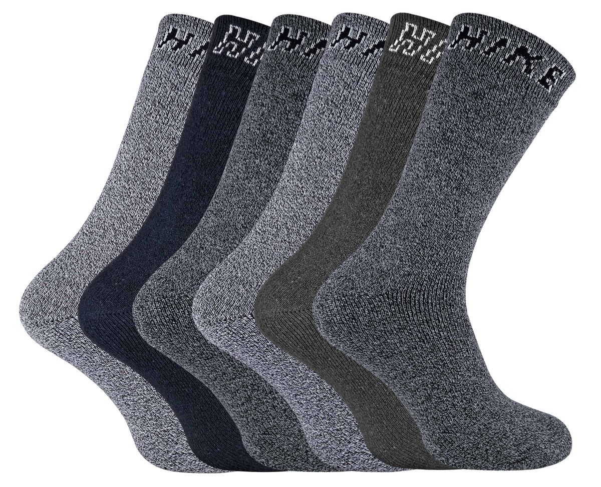 KS SPORT - Homme Randonnée Chaussettes avec Merinos Laine pour Trekking - Pack 2