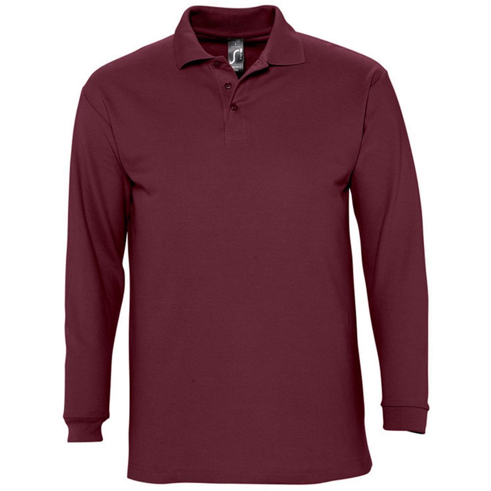 Herren Langarm Poloshirt