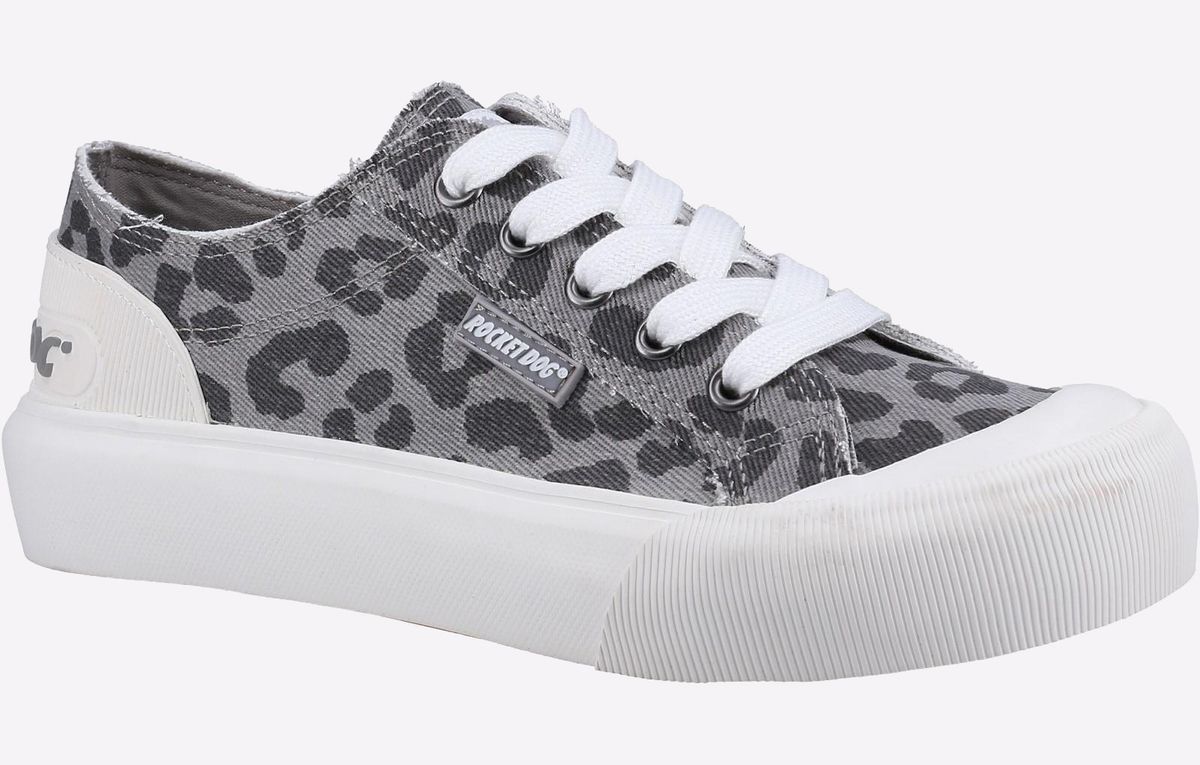 Plateau-Sneaker mit Leopardenmuster