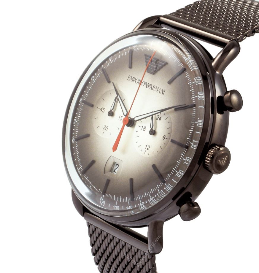 Eleganter Chronograph mit Mesh-Armband
