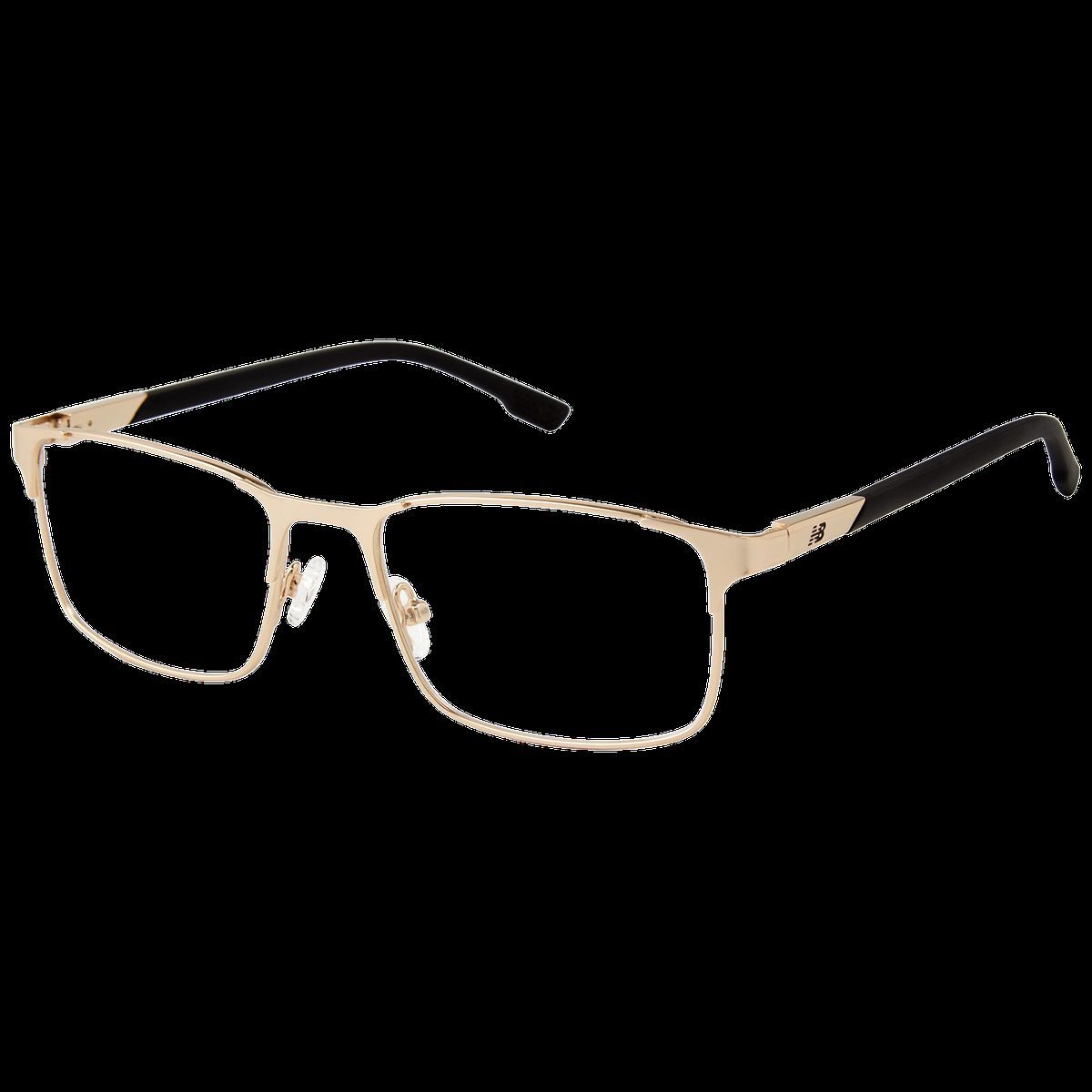Rechteckige Vollrand-Metallbrille