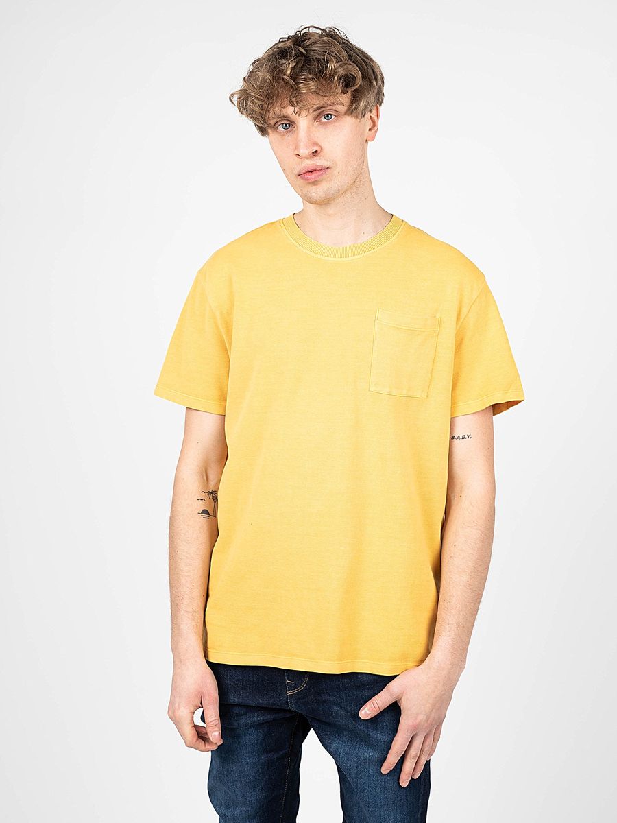 Klassisches Baumwoll-T-Shirt mit Tasche