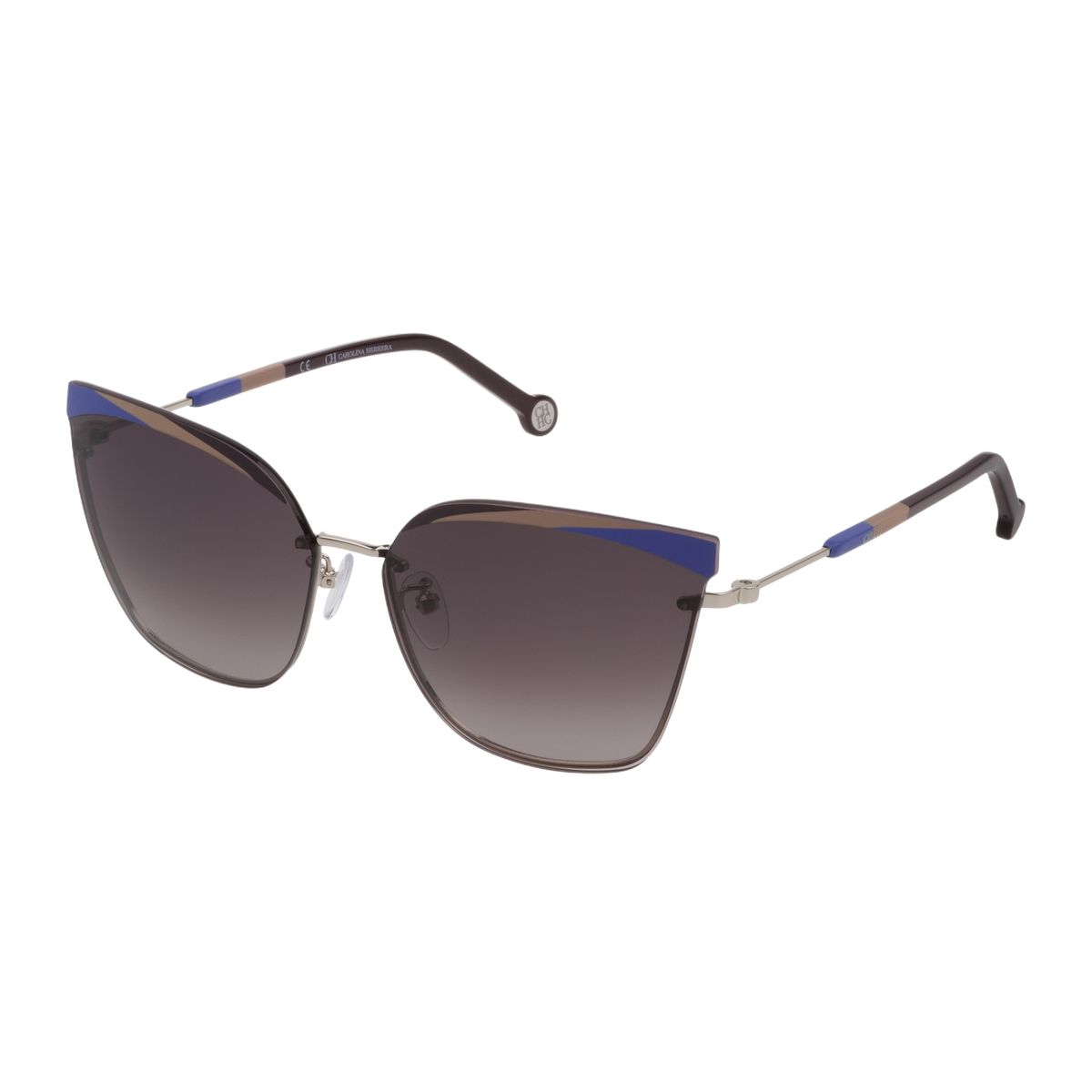 Cat-Eye Sonnenbrille mit Farbakzenten
