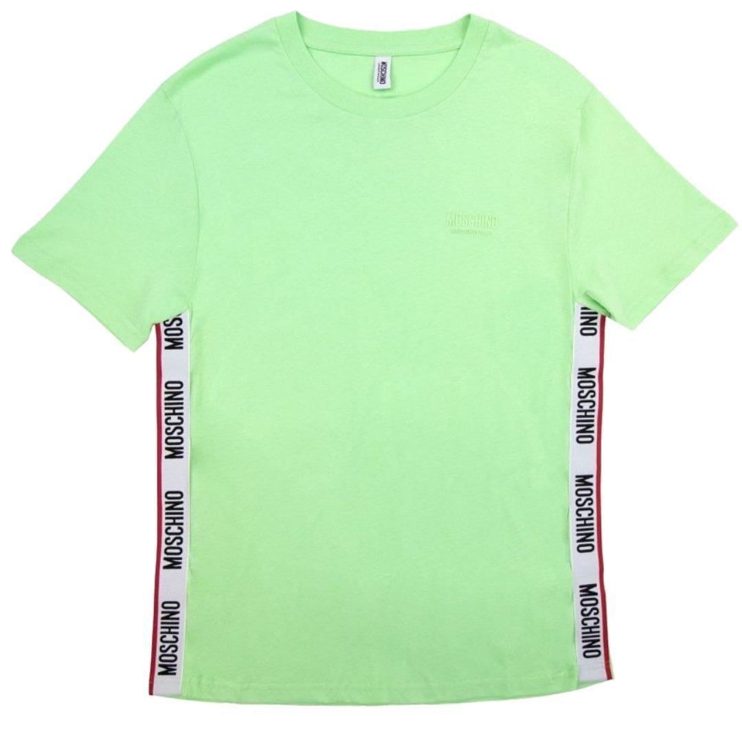 Jersey-Tee mit seitlichem Logostreifen