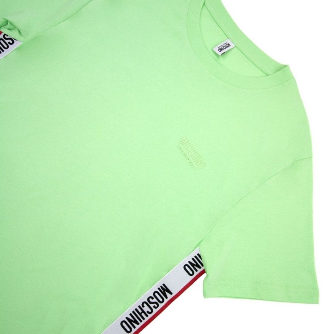 Jersey-Tee mit seitlichem Logostreifen