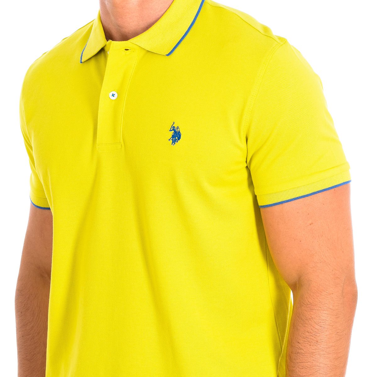 Kurzarm-Polo mit Kontrast-Details