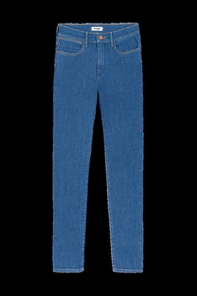 Hochgeschnittene Skinny Jeans
