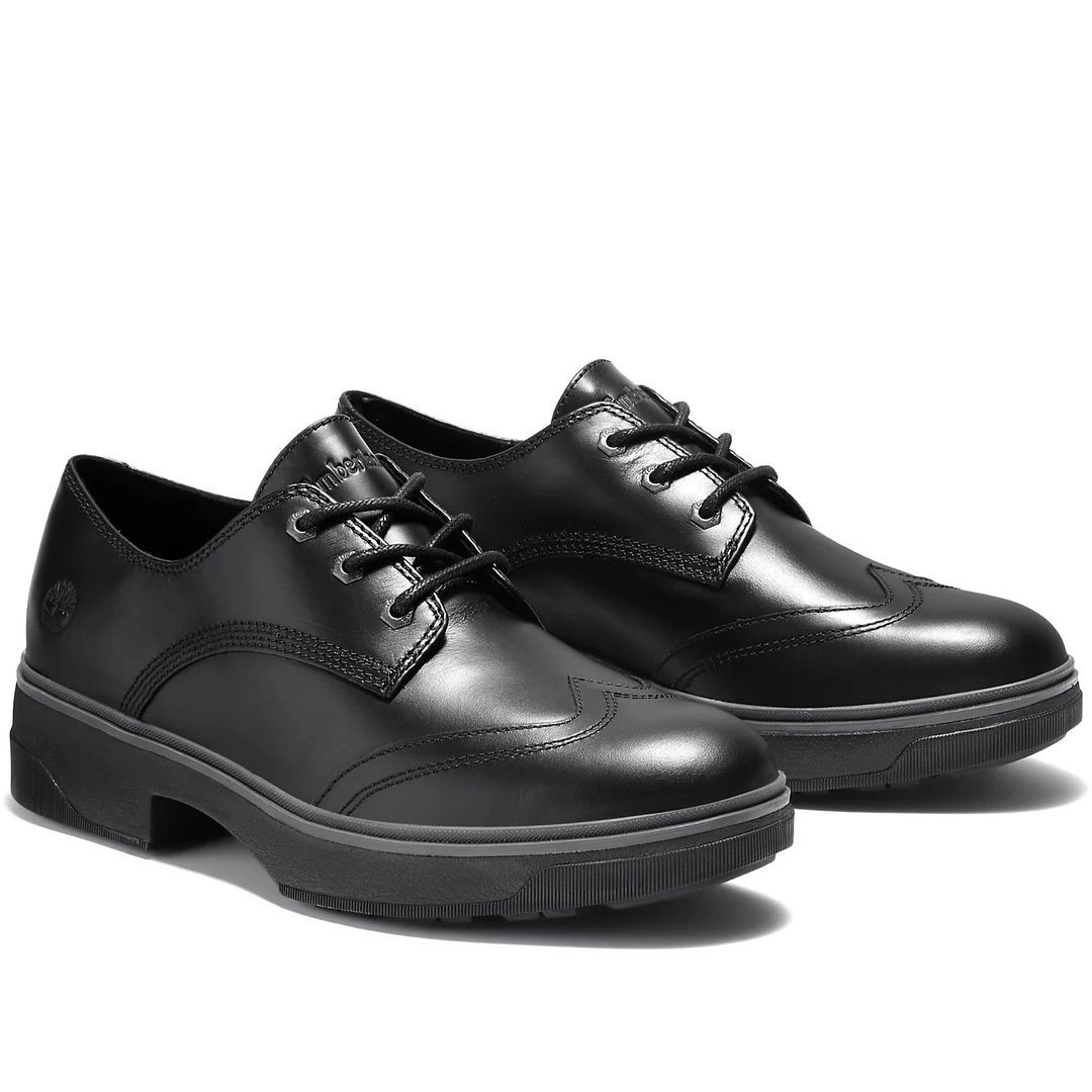 Robuste Wingtip-Oxfordschuhe aus Leder