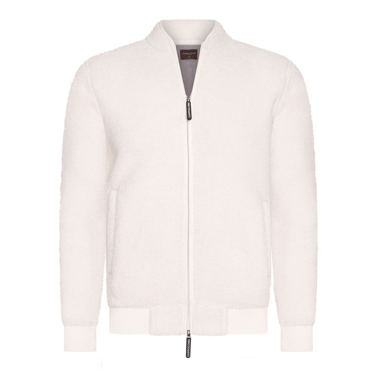Sherpa-Fleece-Jacke mit Reißverschluss