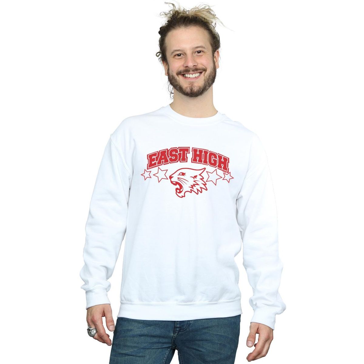 Wildcat Maskottchen Varsity Grafik Sweatshirt