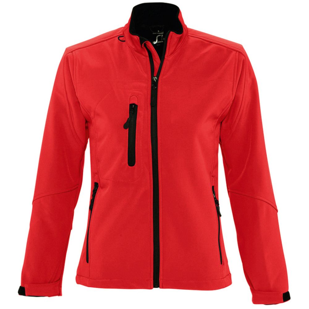 SOLS Womens/Ladies Roxy Soft Shell Jacket (atmungsaktiv, winddicht und wasserabweisend) (Rot)