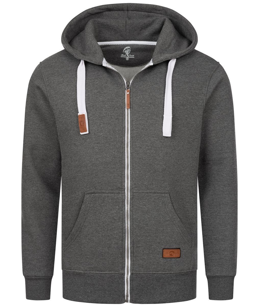 Klassisches Kapuzensweatshirt mit Reißverschluss
