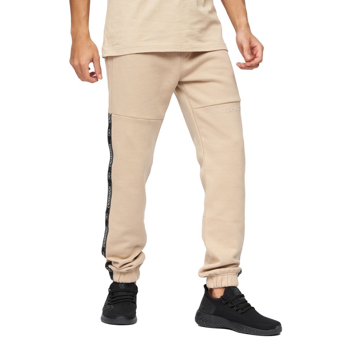 Crosshatch - "Apollo" Jogginghosen für Herren (Steinfarben)