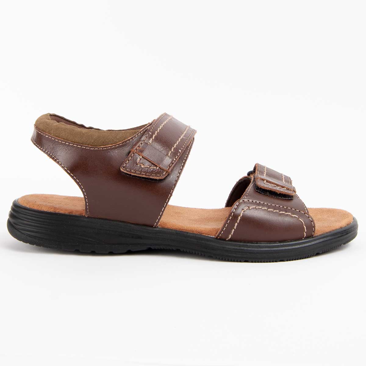 Klassische Leder-Komfort-Riemensandalen