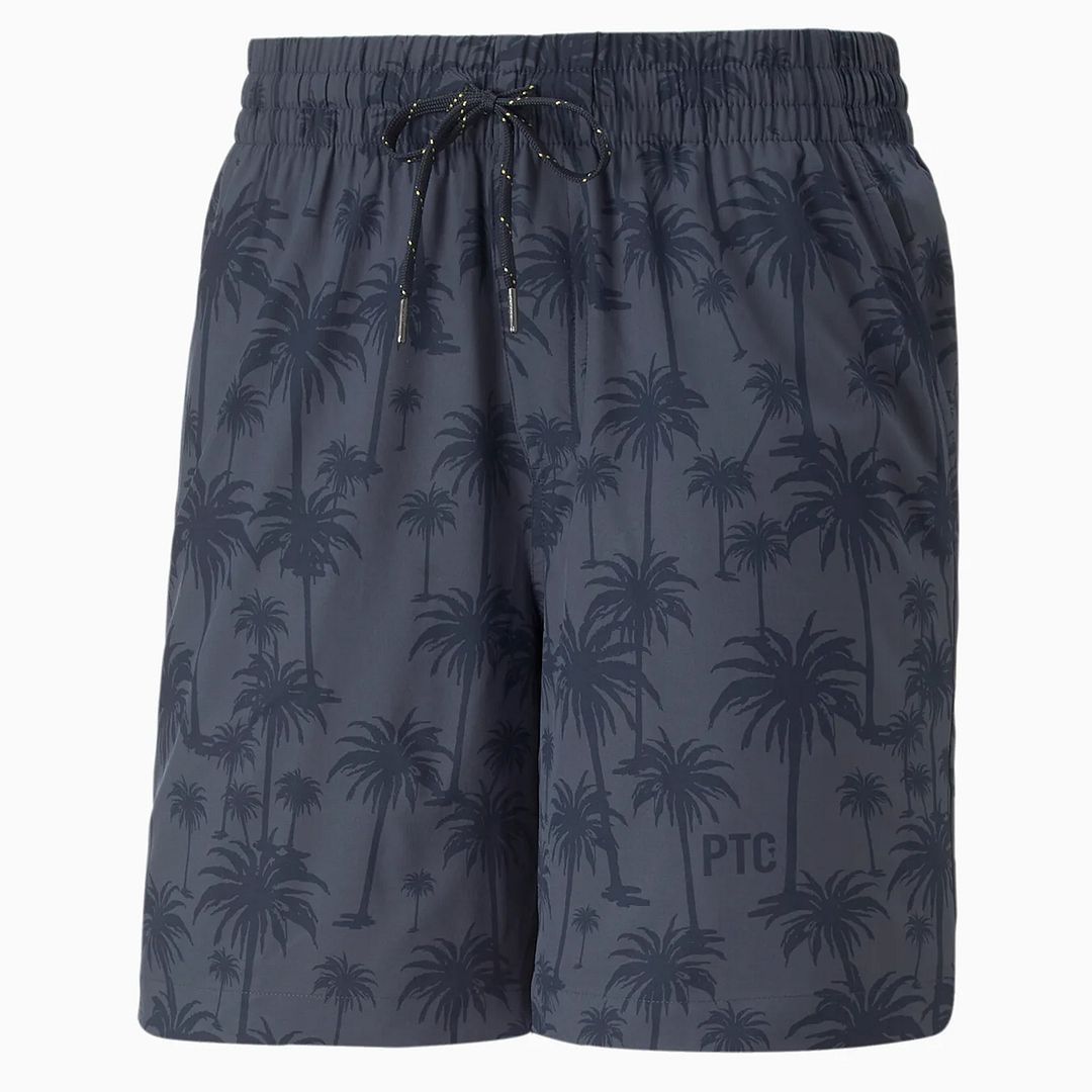 Performance-Shorts mit Palmenmuster