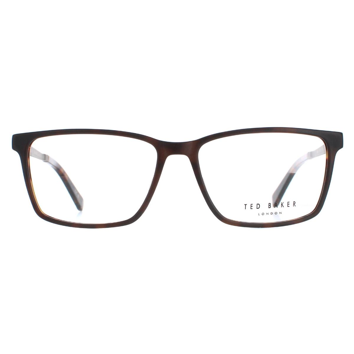 Herren Rechteckige Brille in Braun