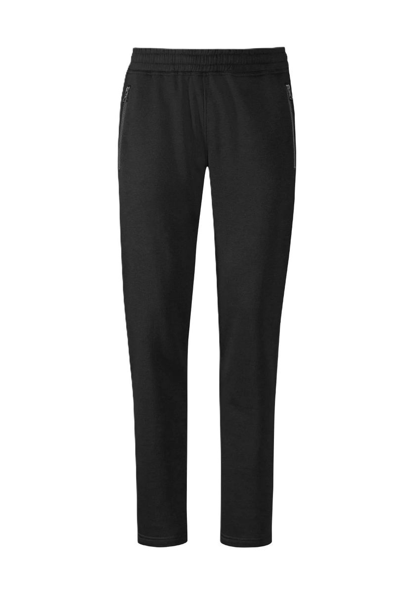 Sportliche schwarze Herren-Jogginghose mit Reißverschluss