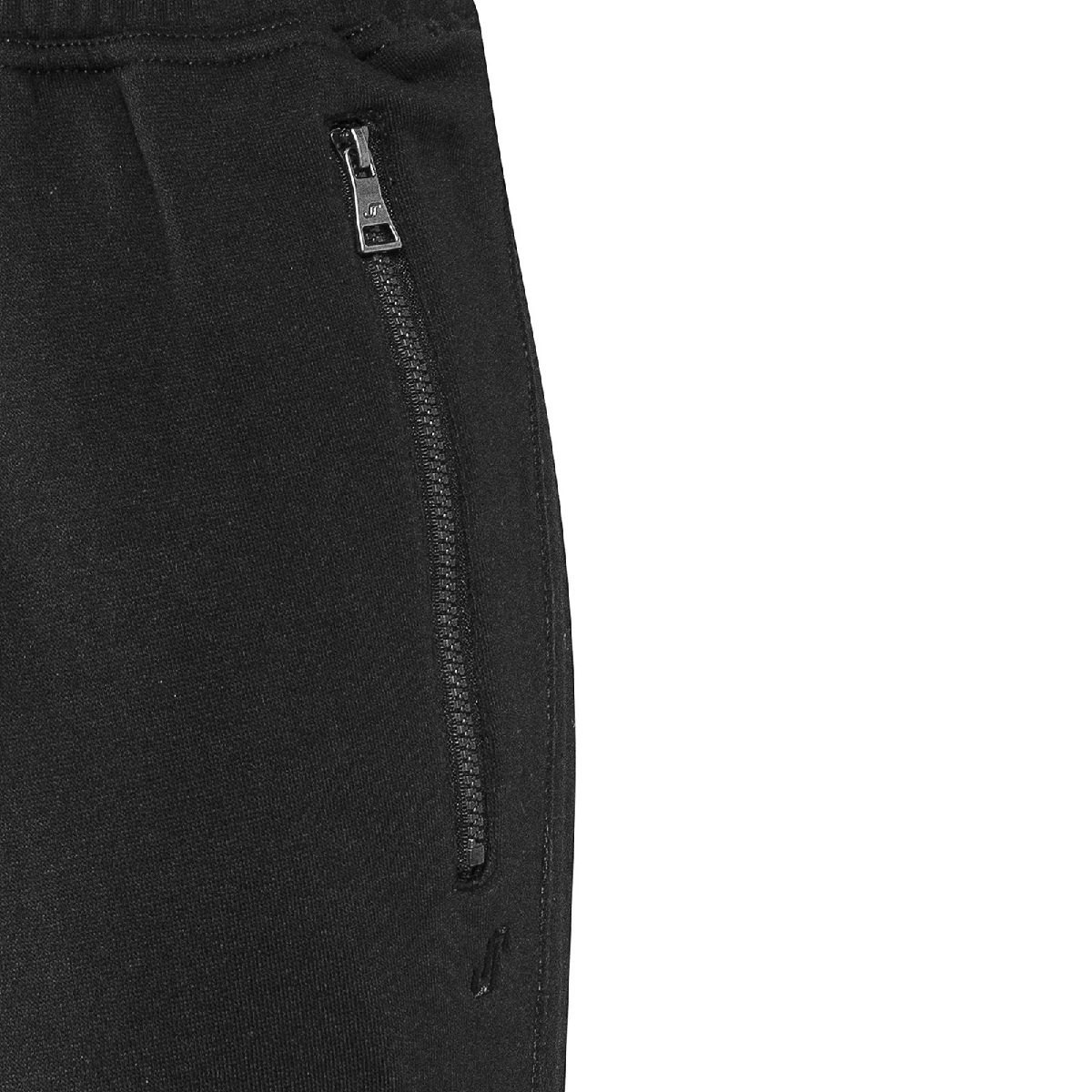 Sportliche schwarze Herren-Jogginghose mit Reißverschluss