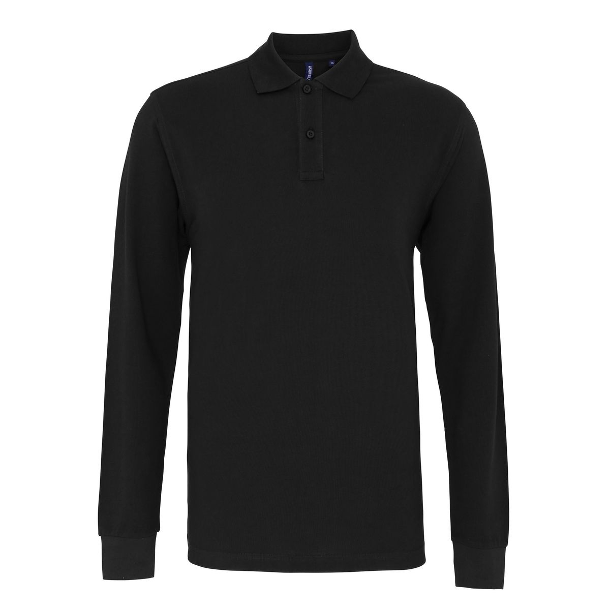 Herren Klassisches Langarm-Poloshirt
