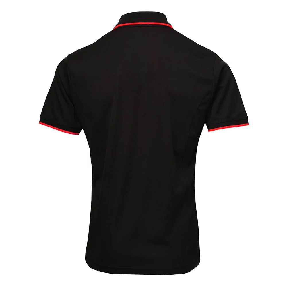 Performance-Poloshirt mit Kontrastbesatz