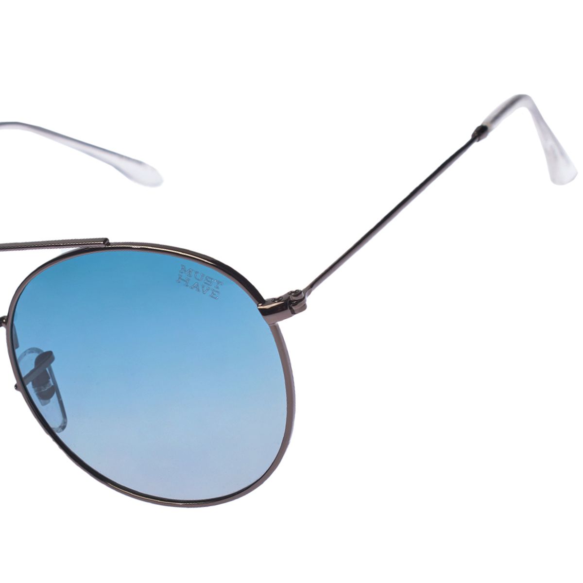 Runde Sonnenbrille mit Doppelsteg