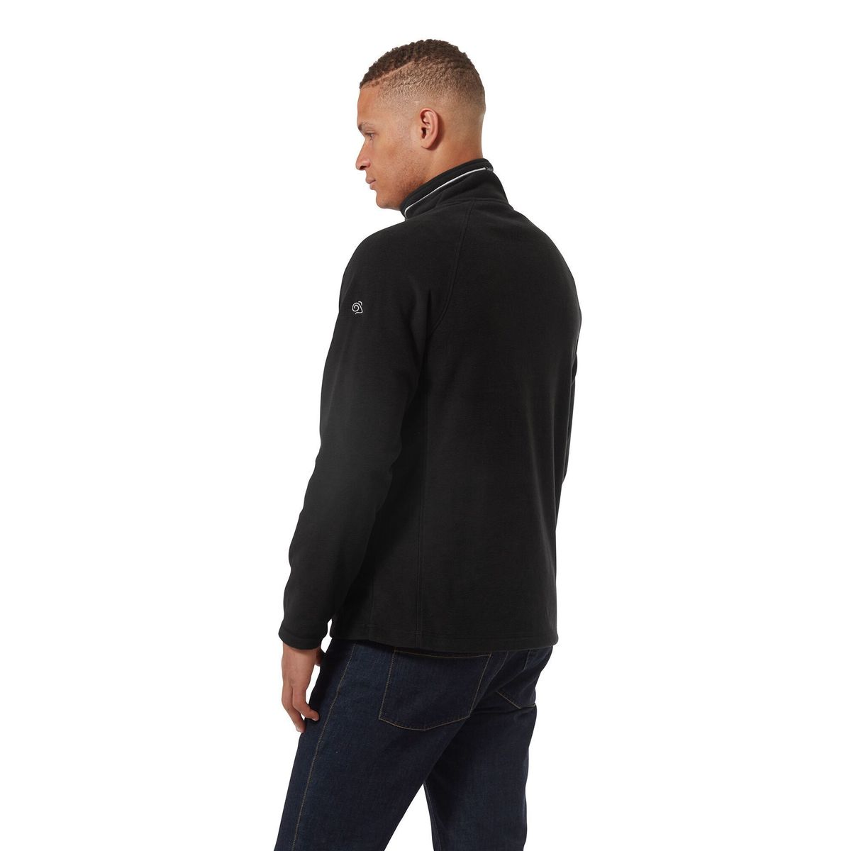 Leichter Microfleece-Pullover mit Reißverschluss