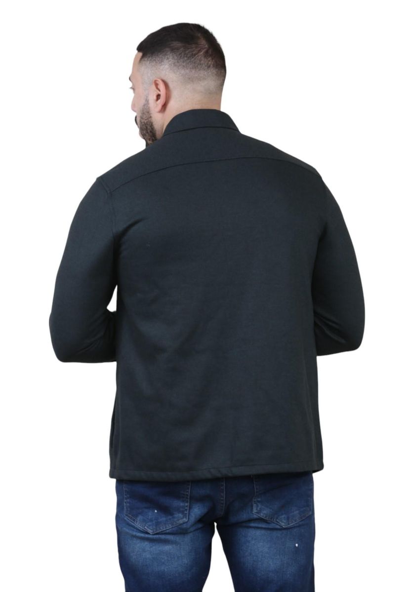 Wollmischung Overshirt mit Druckknöpfen