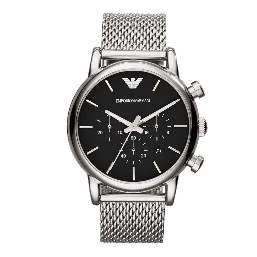Moderner Chronograph mit Mesh-Armband