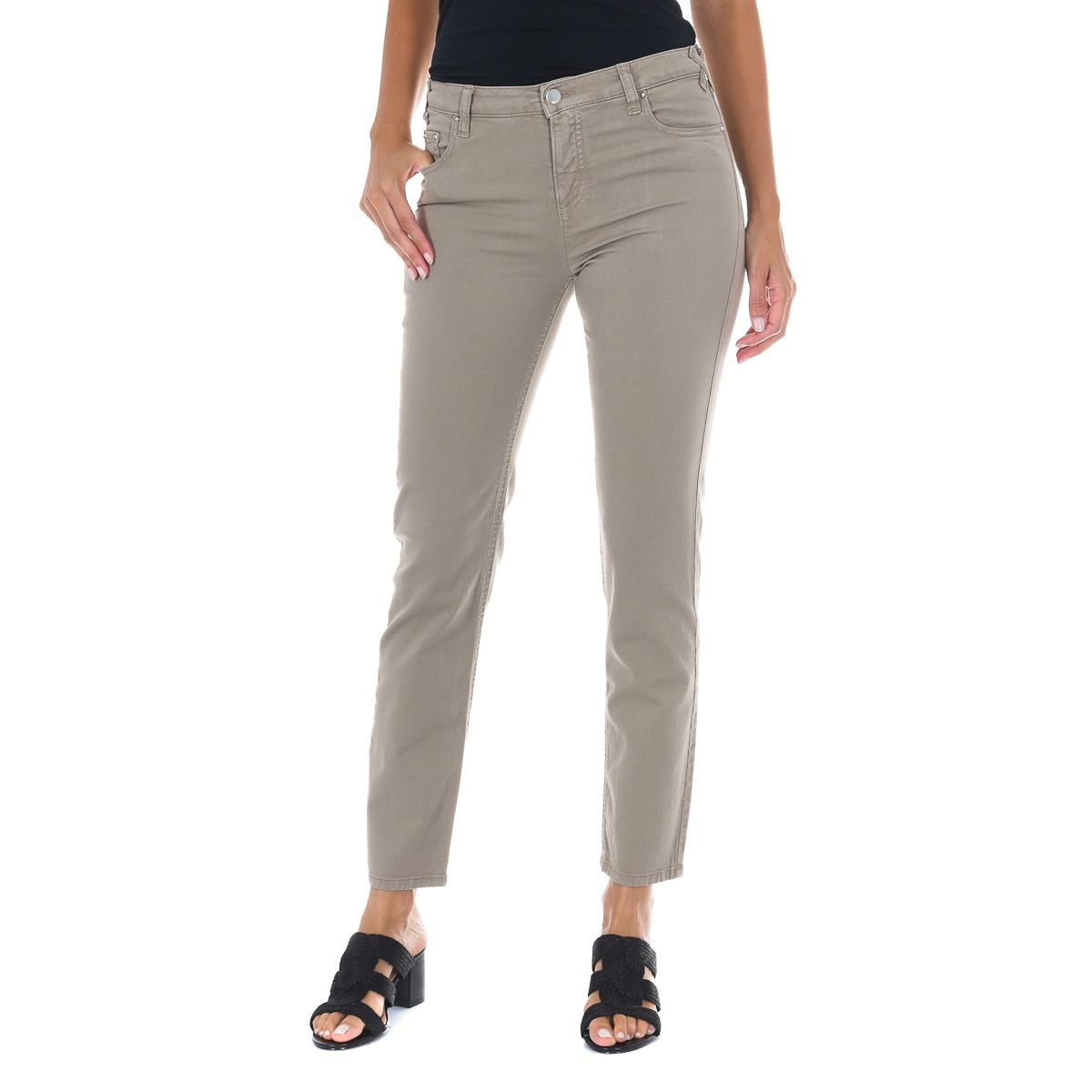 Gerade geschnittene Stretch-Denimhose