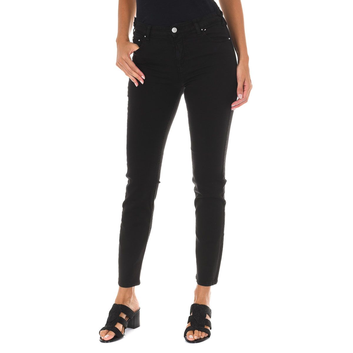 Gerade geschnittene Stretch-Denimhose