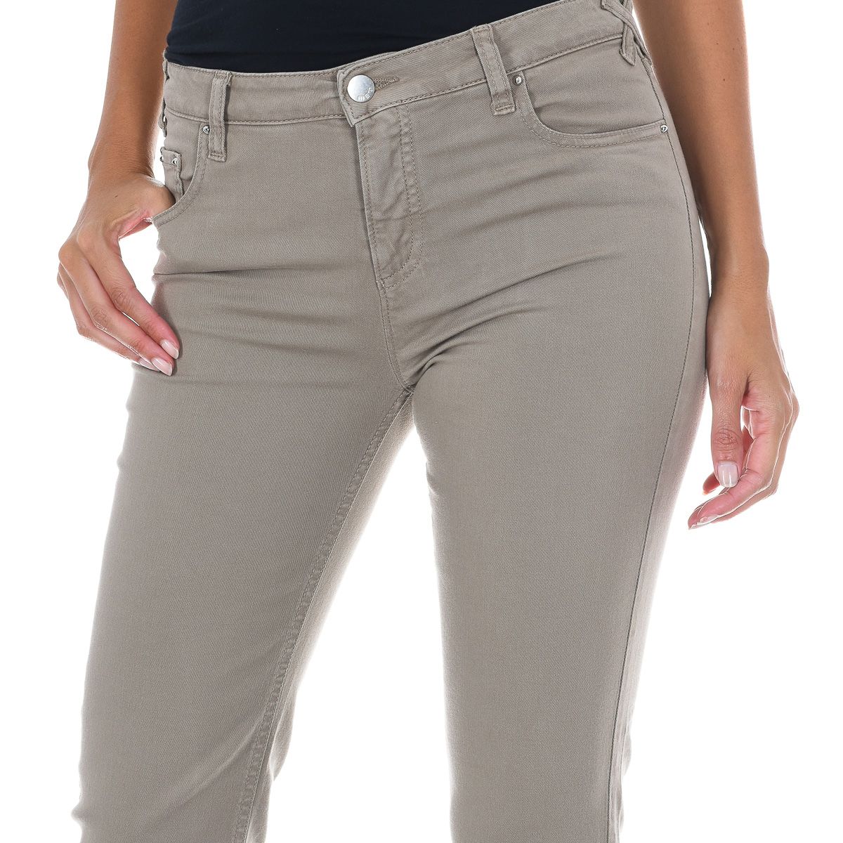 Schmal geschnittene Five-Pocket-Stretchhose