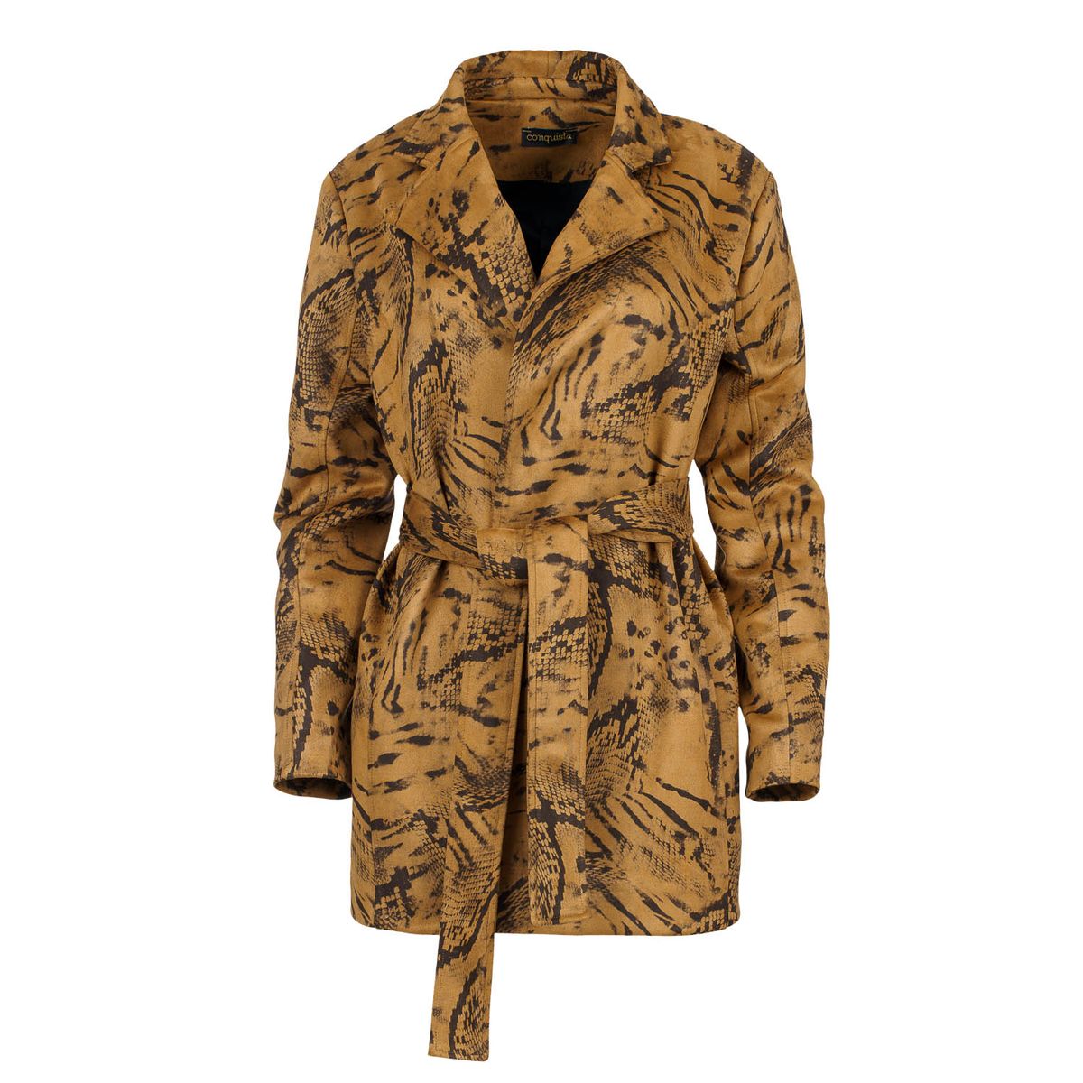 Bedruckte Jacke in Alcantara-Optik