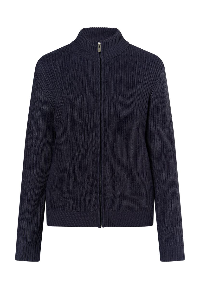 Herren Strickjacke mit durchgehendem Reißverschluss