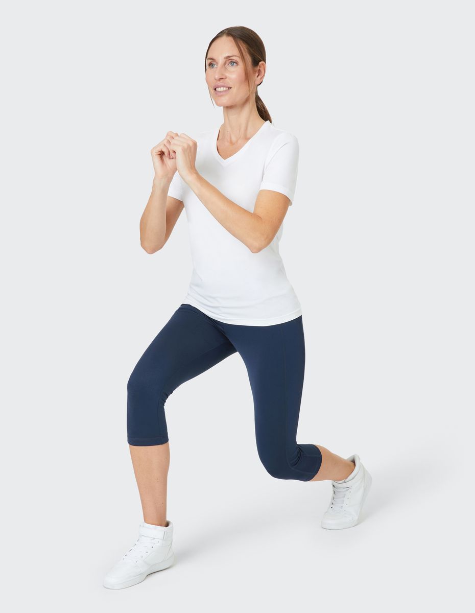 Shaping-Caprihose mit hohem Bund