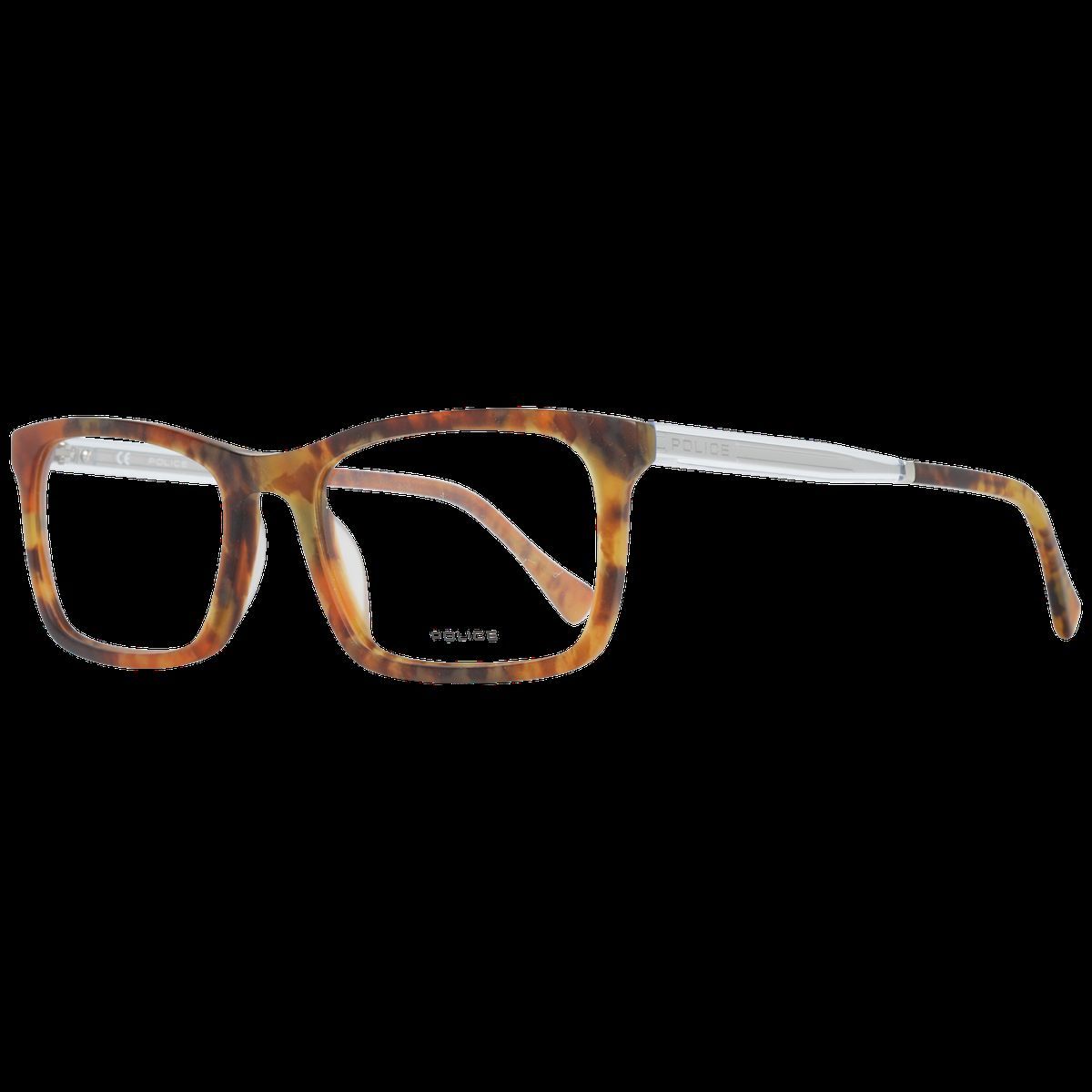 Rechteckige Vollrandbrille in Braun