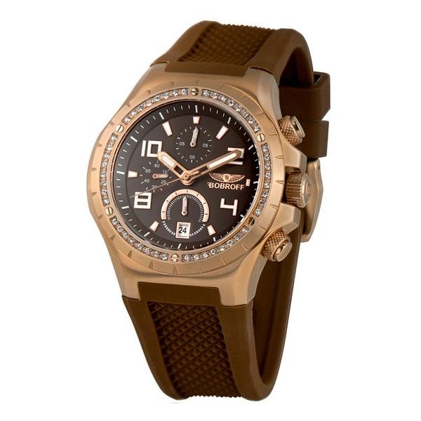 Roségold Akzentuierte Weiße Chronographenuhr