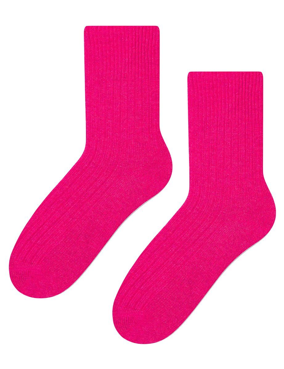 Womens Wool Dress Socks | Steven | Atmungsaktive Warme Socken für Damen - Pink