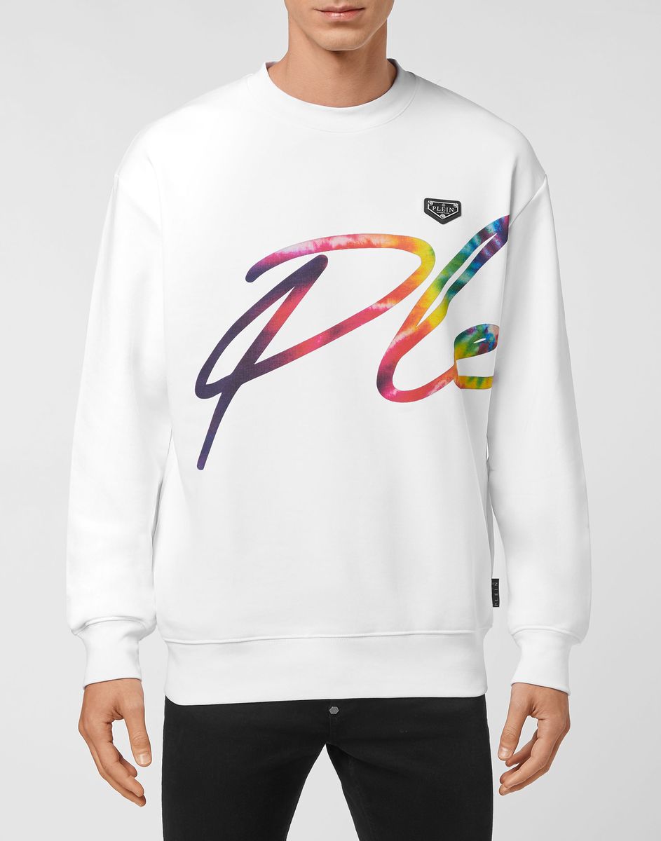 Sweatshirt aus Baumwollfleece mit Grafikprint