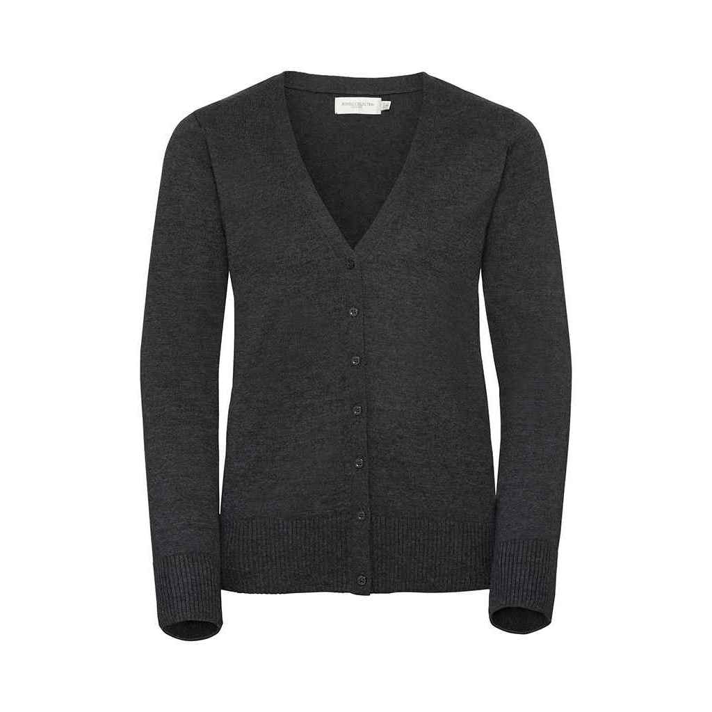 Damen Strickjacke mit V-Ausschnitt und Knöpfen