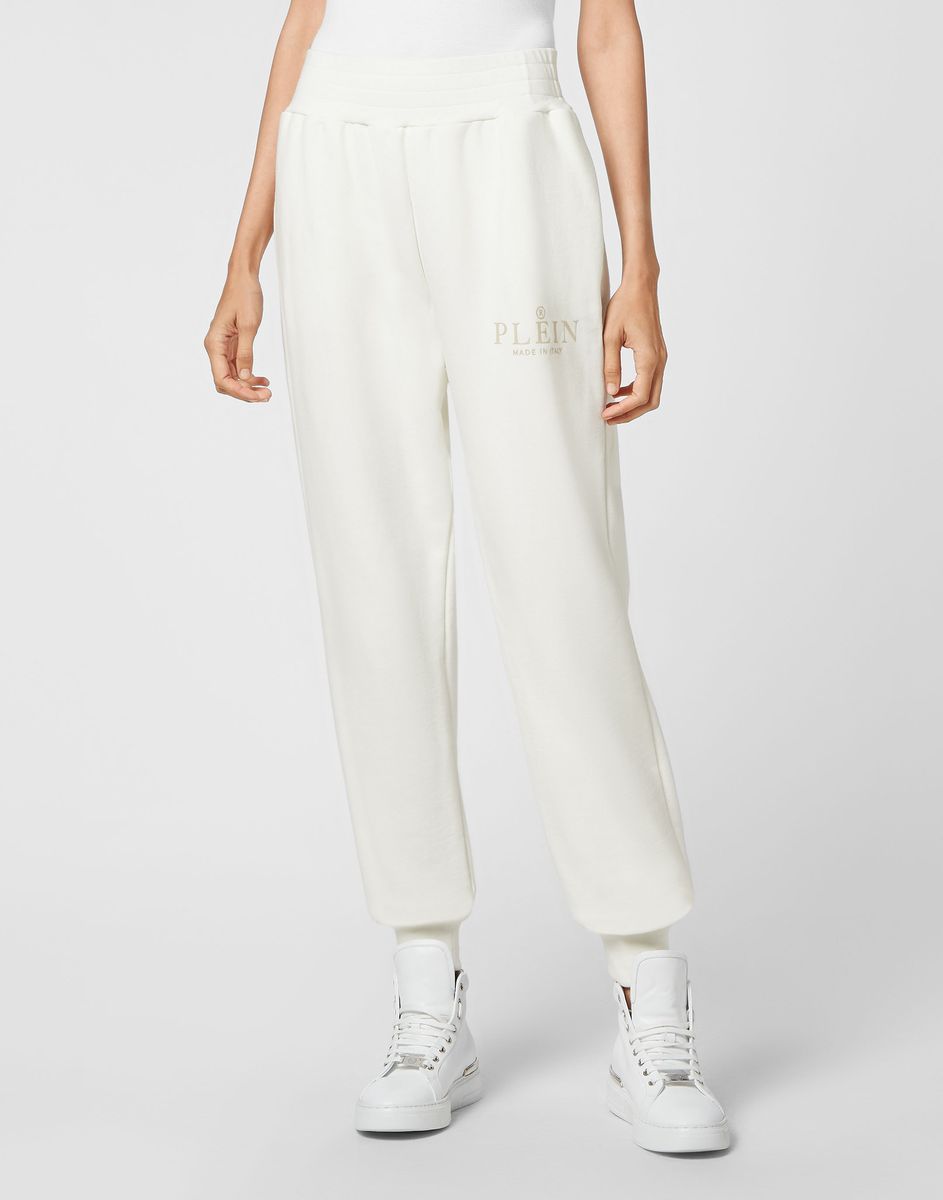Iconic Plein Baumwollfleece Jogginghose