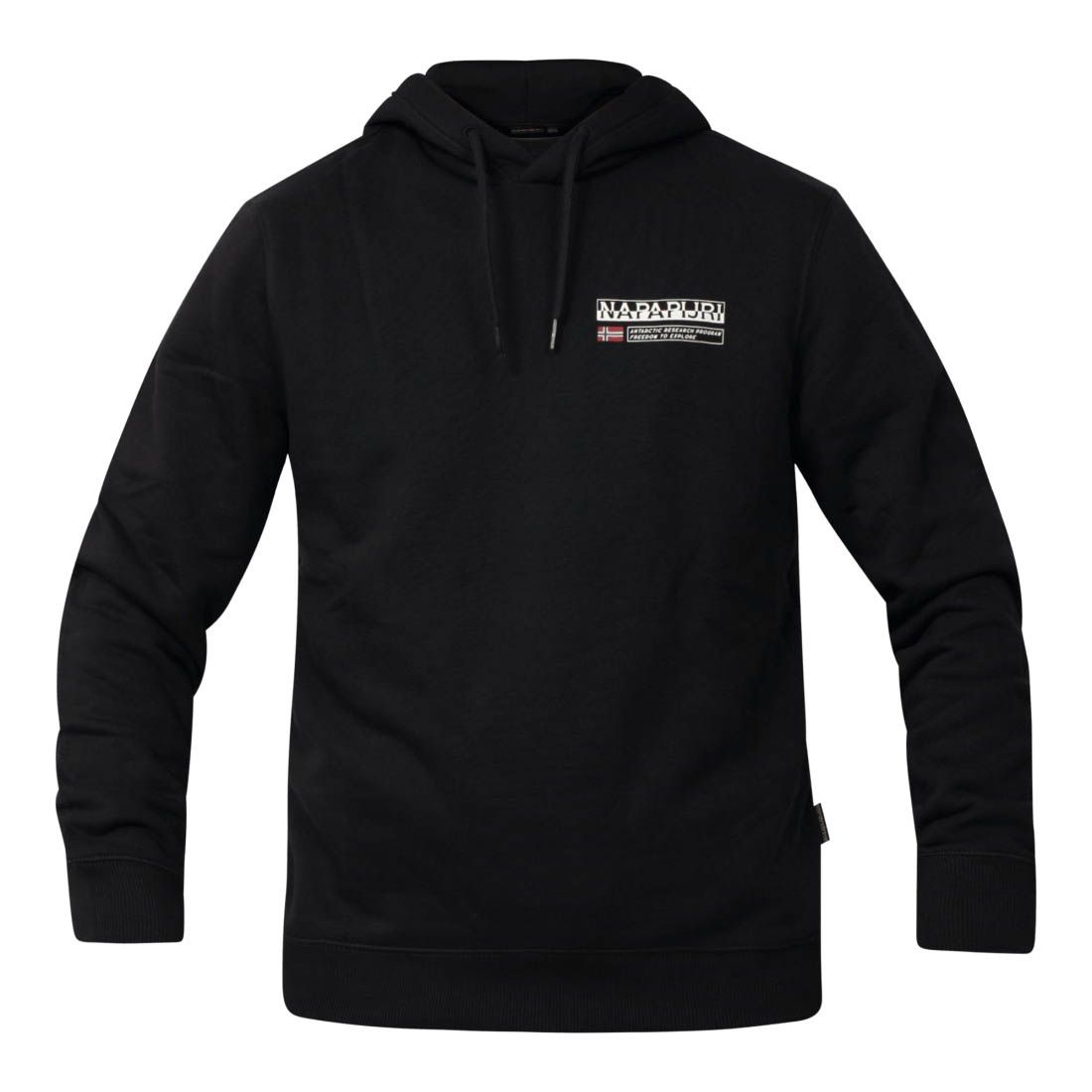 Herren Schwarzer Lässiger Kapuzenpullover