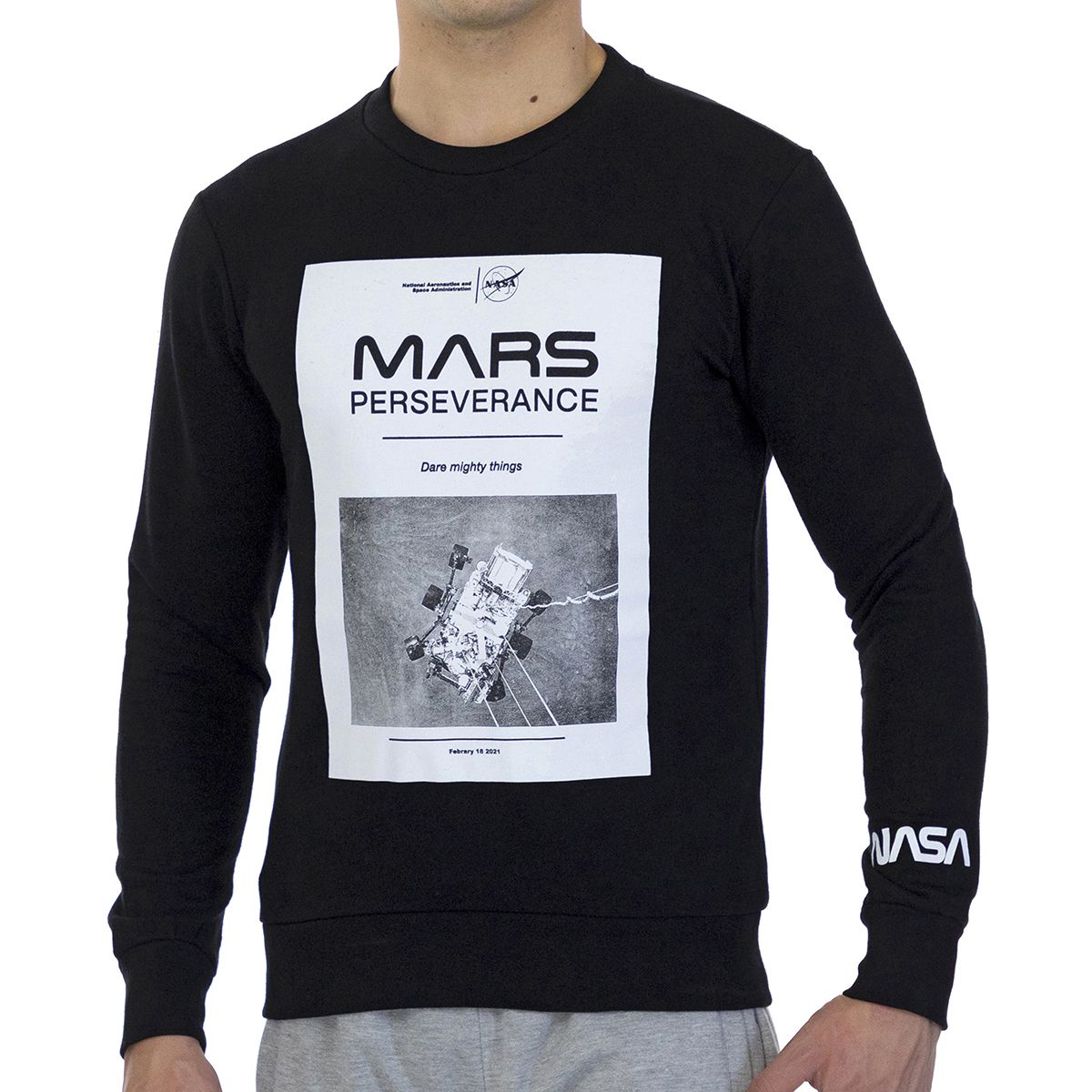 Mars Perseverance Sweatshirt mit Grafikprint