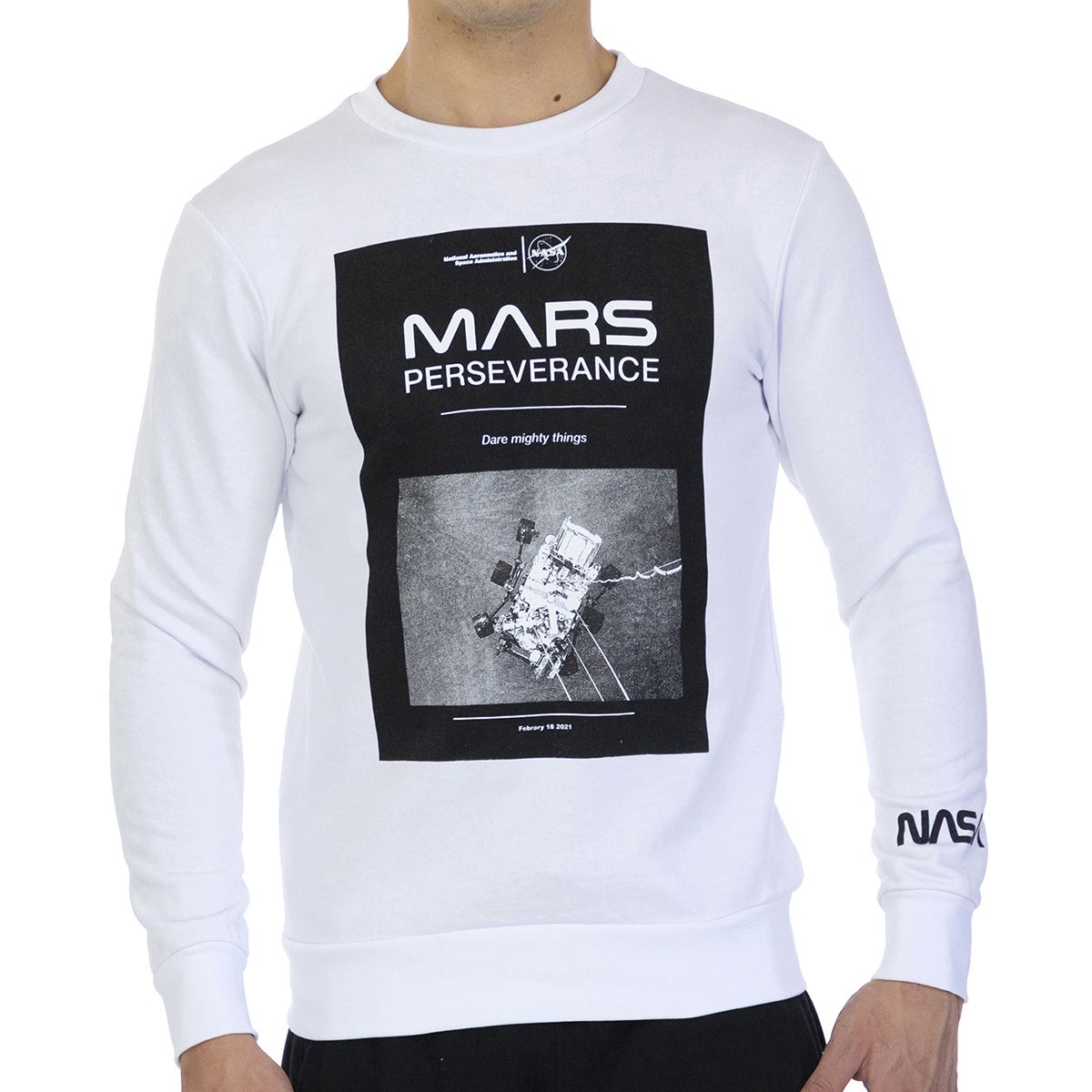 Mars Perseverance Sweatshirt mit Grafikprint
