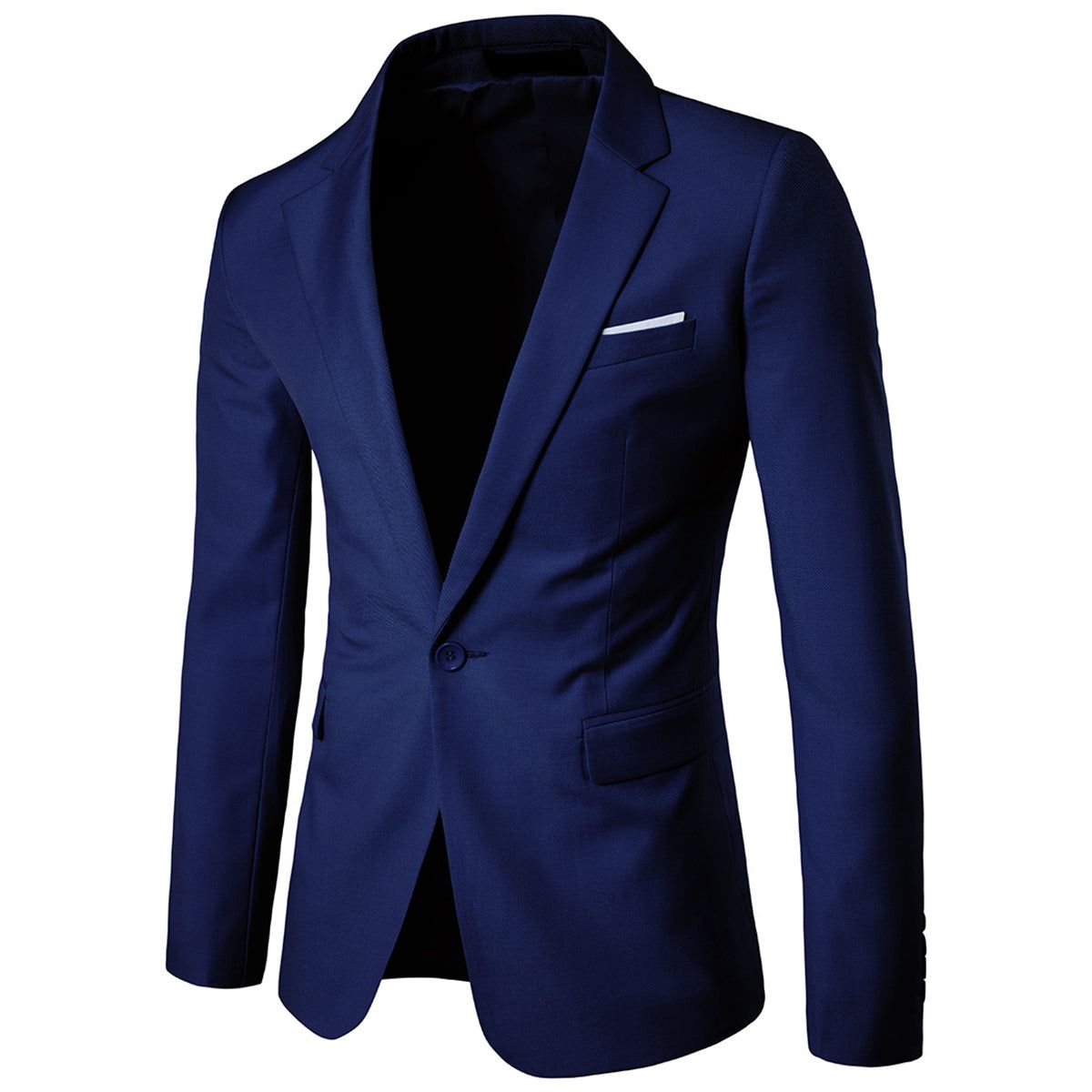 Slim Fit Ein-Knopf-Blazer