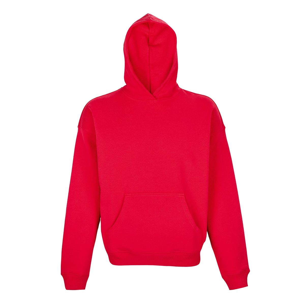 Übergroßer Fleece-Hoodie mit Kängurutasche
