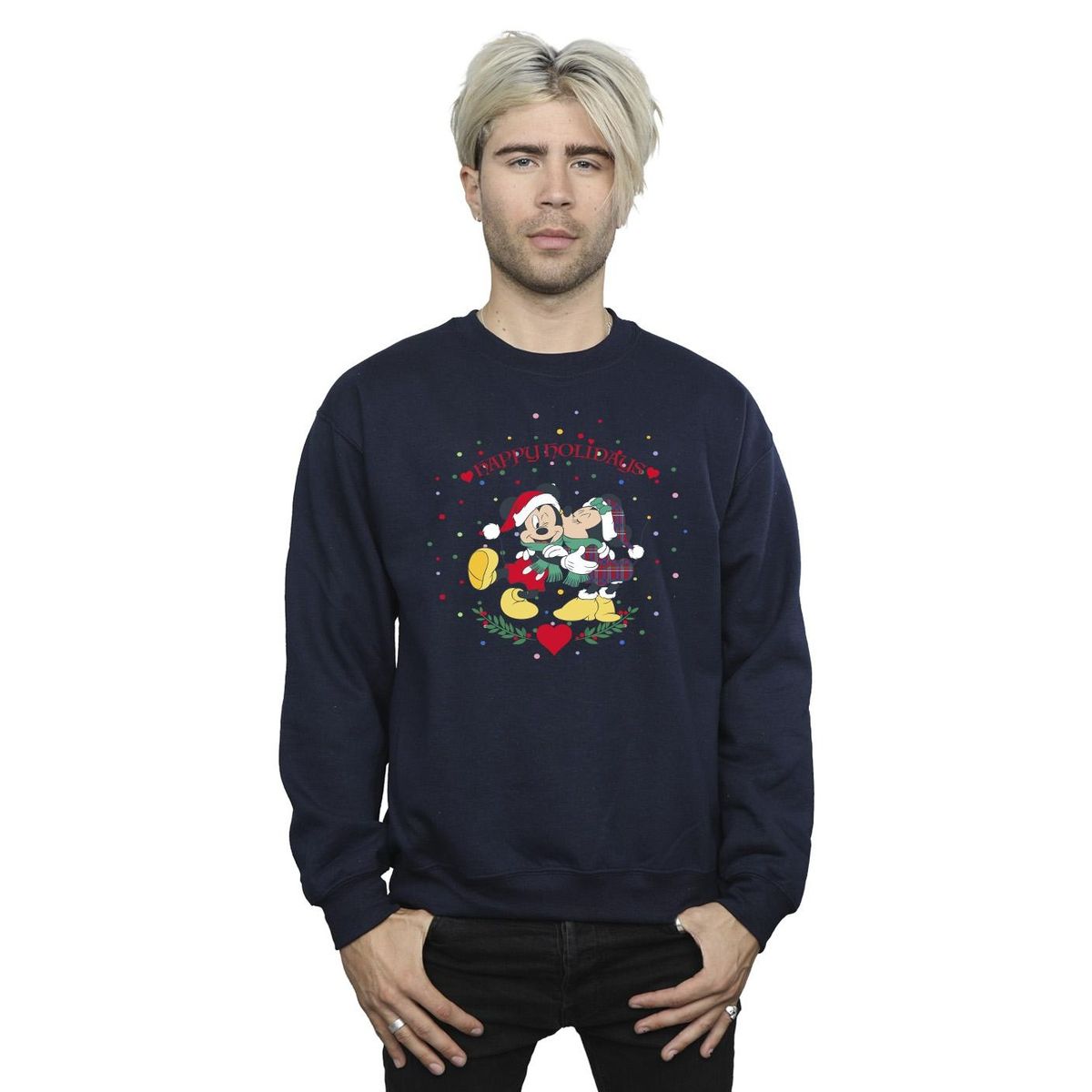 Micky und Minnie Weihnachts-Sweatshirt mit Grafik